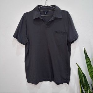 Banana Republic Pima Cotton Charcoal Short Sleeve Polo